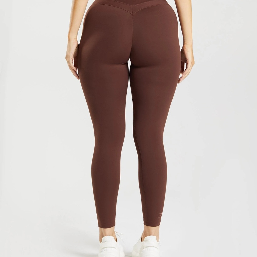 Gymshark Chocolate High-Rise Leggings - Picture 2 of 7